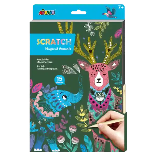 Avenir Scratch Libro Para Raspar Animales Mágicos