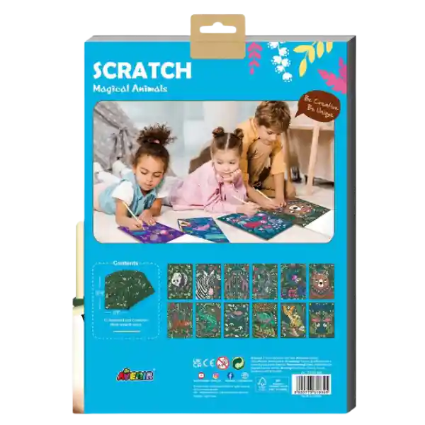 Avenir Scratch Libro Para Raspar Animales Mágicos