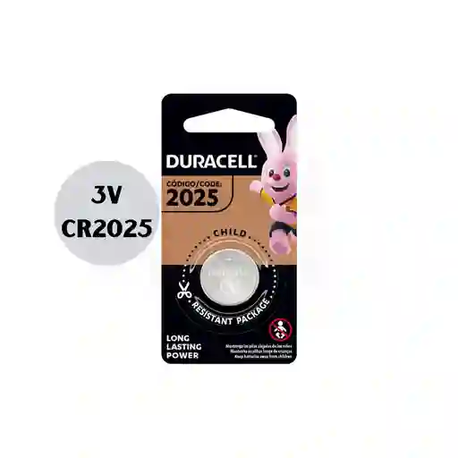 Pila De Litio Cr2025 3v Duracell