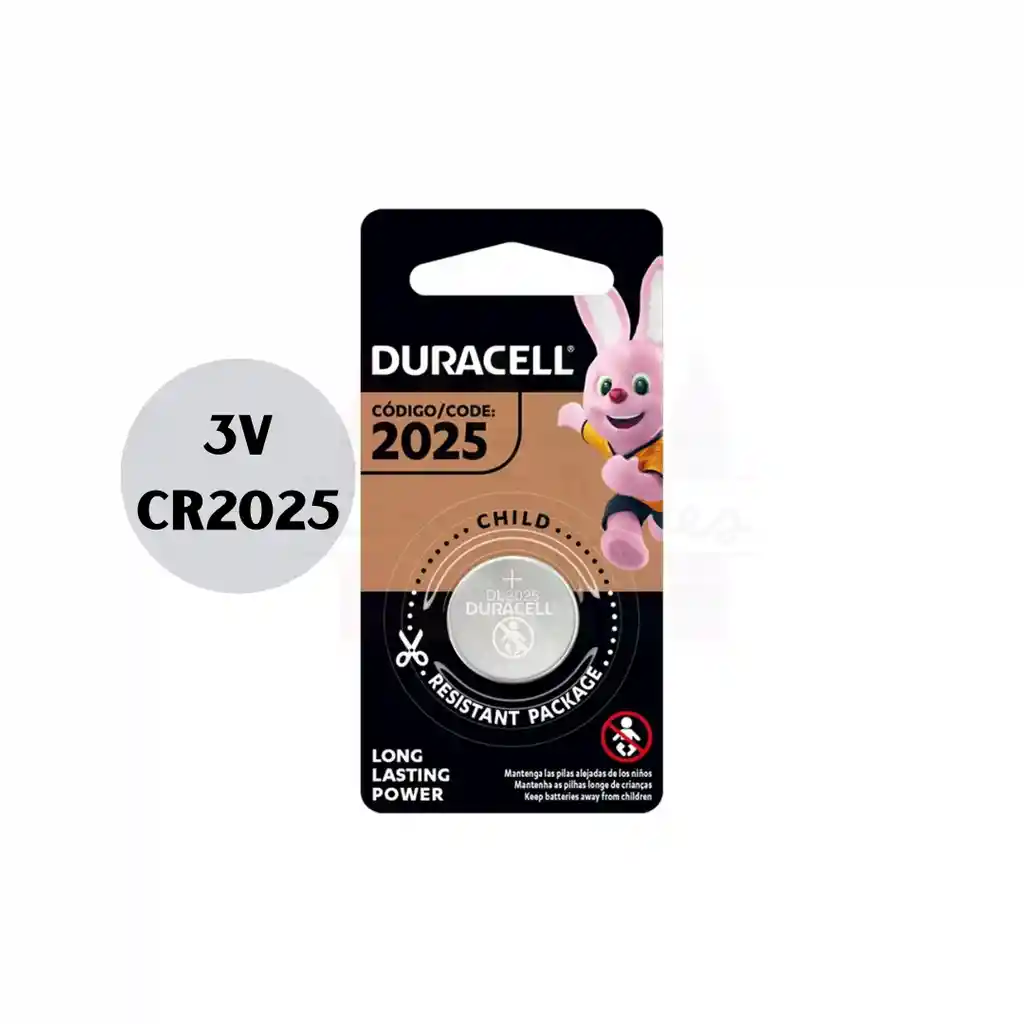 Pila De Litio Cr2025 3v Duracell