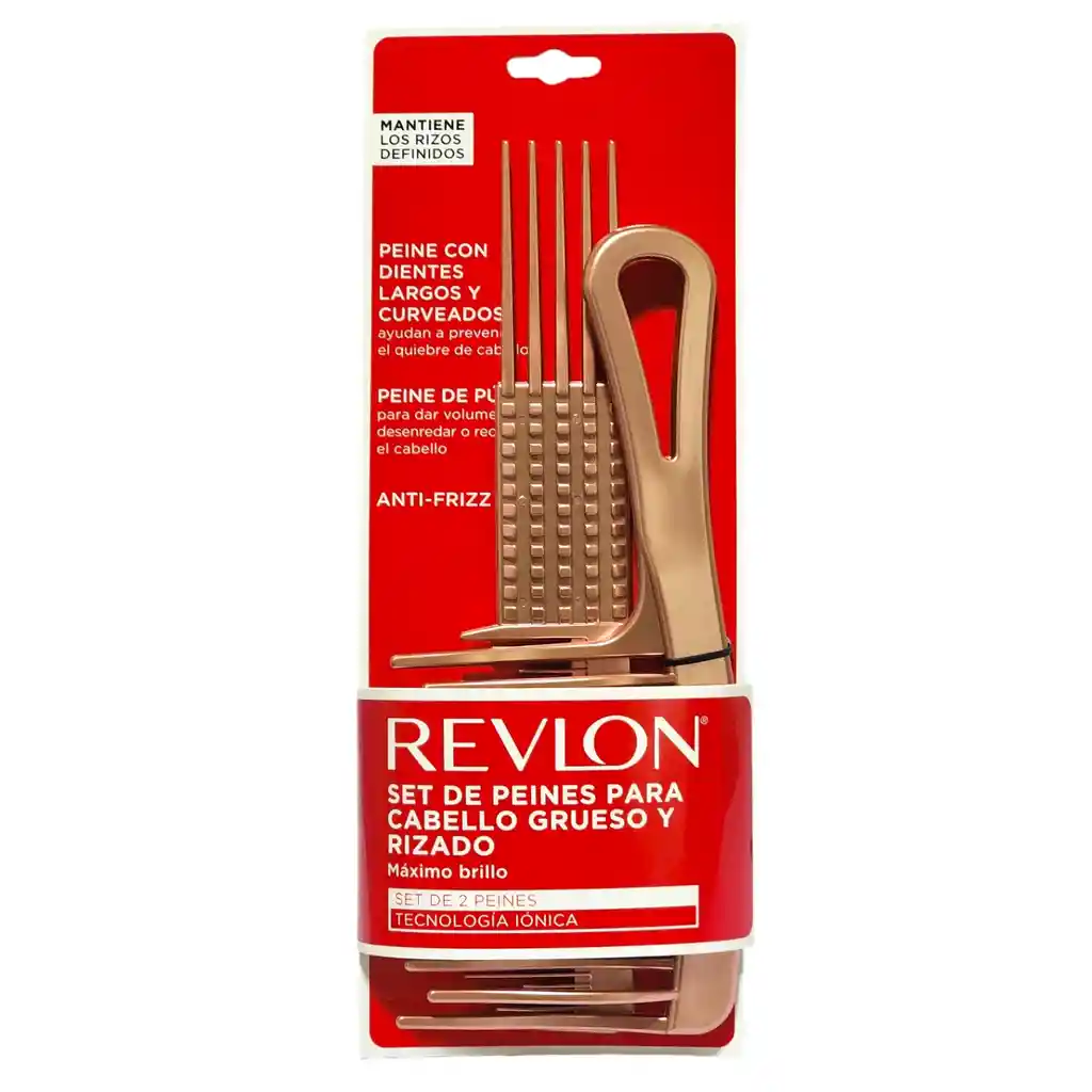 Set De Peines Revlon Para Cabello Rizado Rv3271