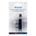 Enchufe Macho Horizontal Philco 2p+t Negro 79309