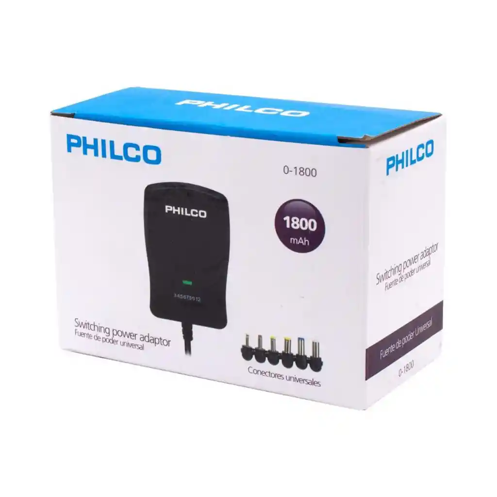 Eliminador Pilas 1800 Mah Philco 6 Conectores