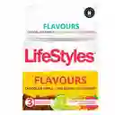 Preservativo Lifrestyles Flavours (colores Y Sabores)