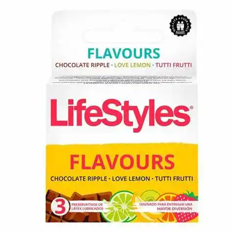 Preservativo Lifrestyles Flavours (colores Y Sabores)