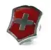 Pin Escudo Suizo 4.1888 / Color Rojo