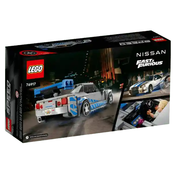 Lego Speed Champions 2 Fast 2 Furious Nissan Skyline Gt-r(r34) 319 Piezas 76917