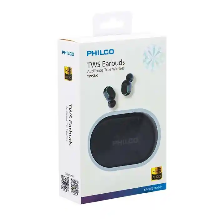 Audífonos True Wireless Philco Con Display Tw5bk