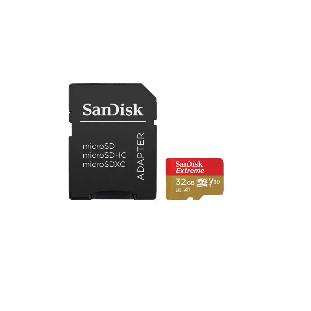 Memoria Microsd 32gb Sandisk Extreme 100 Mb/s U3 V30 4k