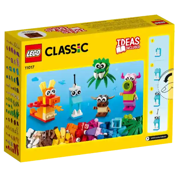 Lego Classic Creative Monsters 140 Piezas 11017