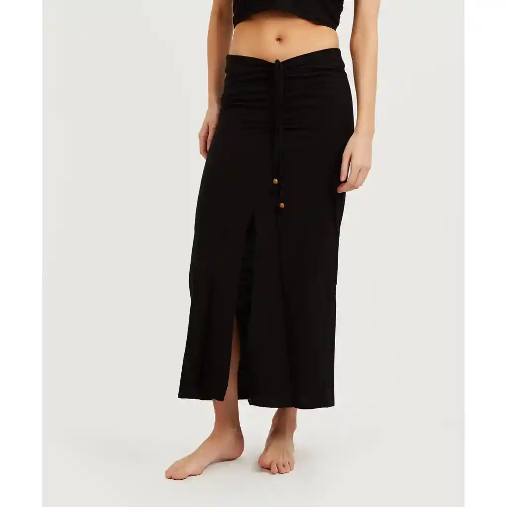 Falda Mujer Larga Xl Negro