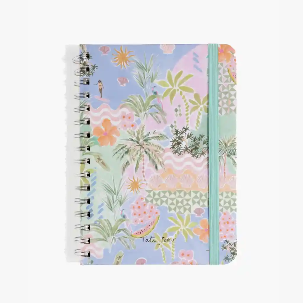 Cuaderno Mujer Cuadriculado The Artist Project By @tatisoko Celeste