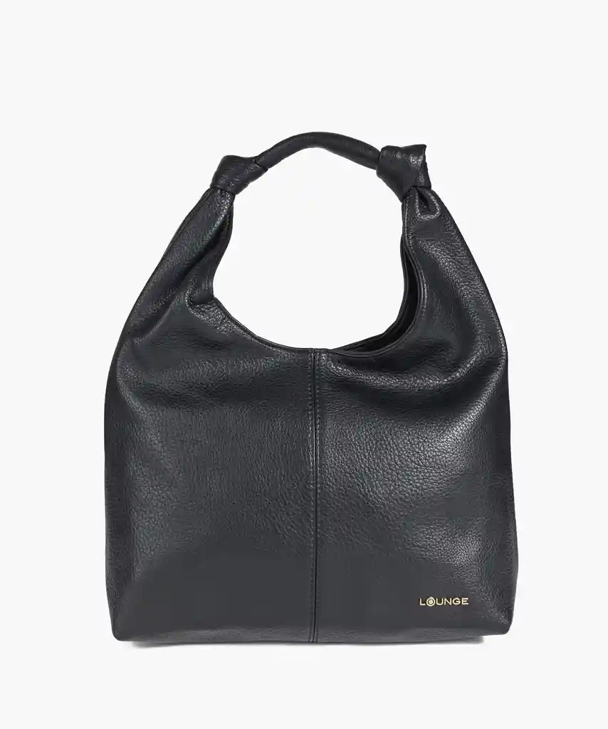 Cartera De Hombro Mujer Nudos Negro