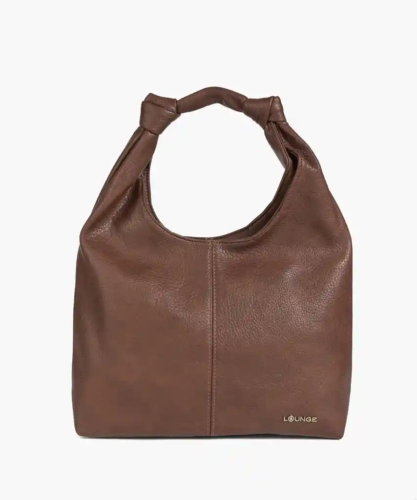 Cartera De Hombro Mujer Nudos Café