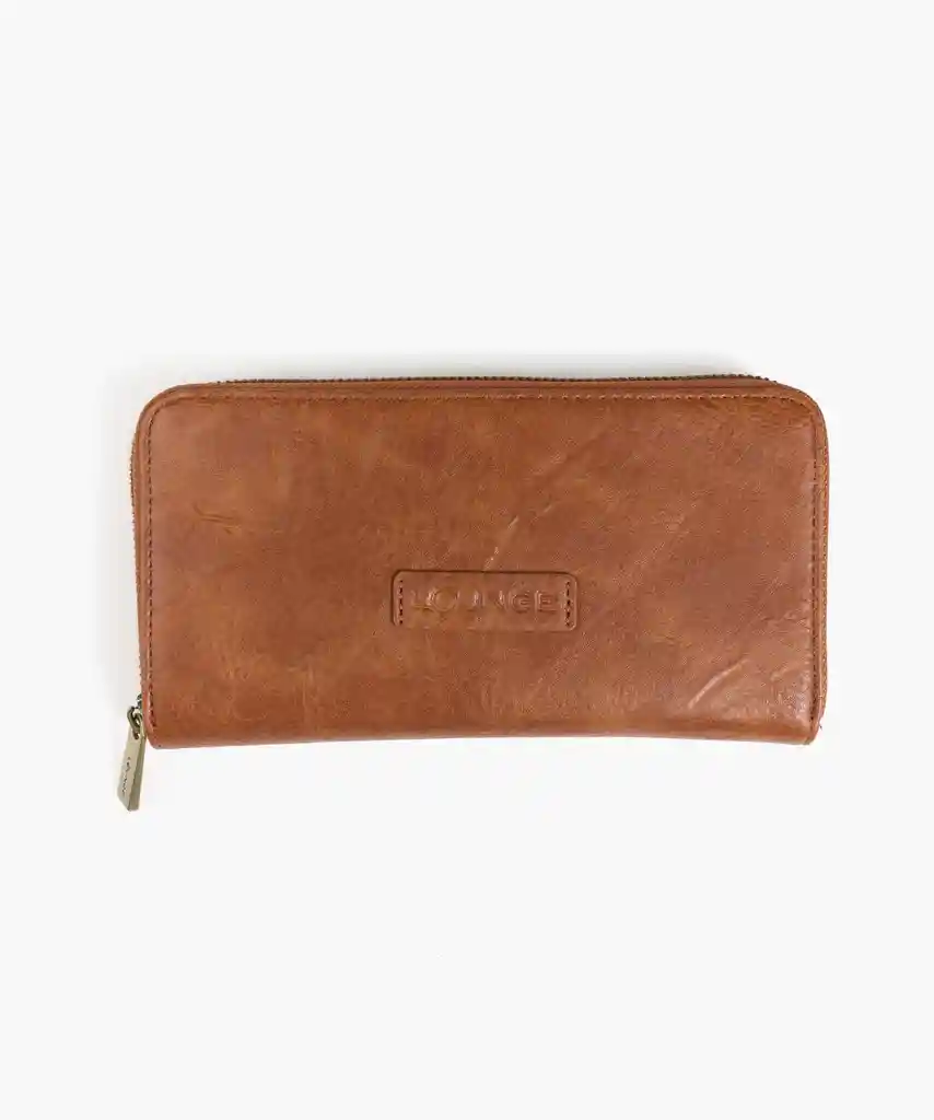 Billetera Mujer Unicolor Café