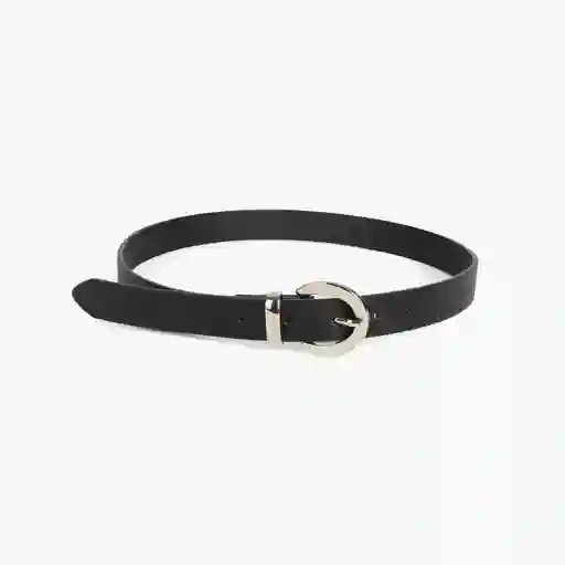 Cinturón Mujer Básico M/l Plateado