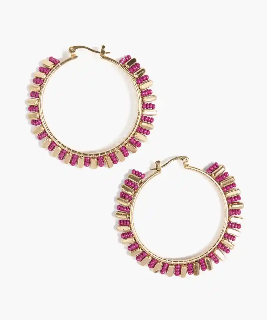 Aros Mujer Argollas Burdeo