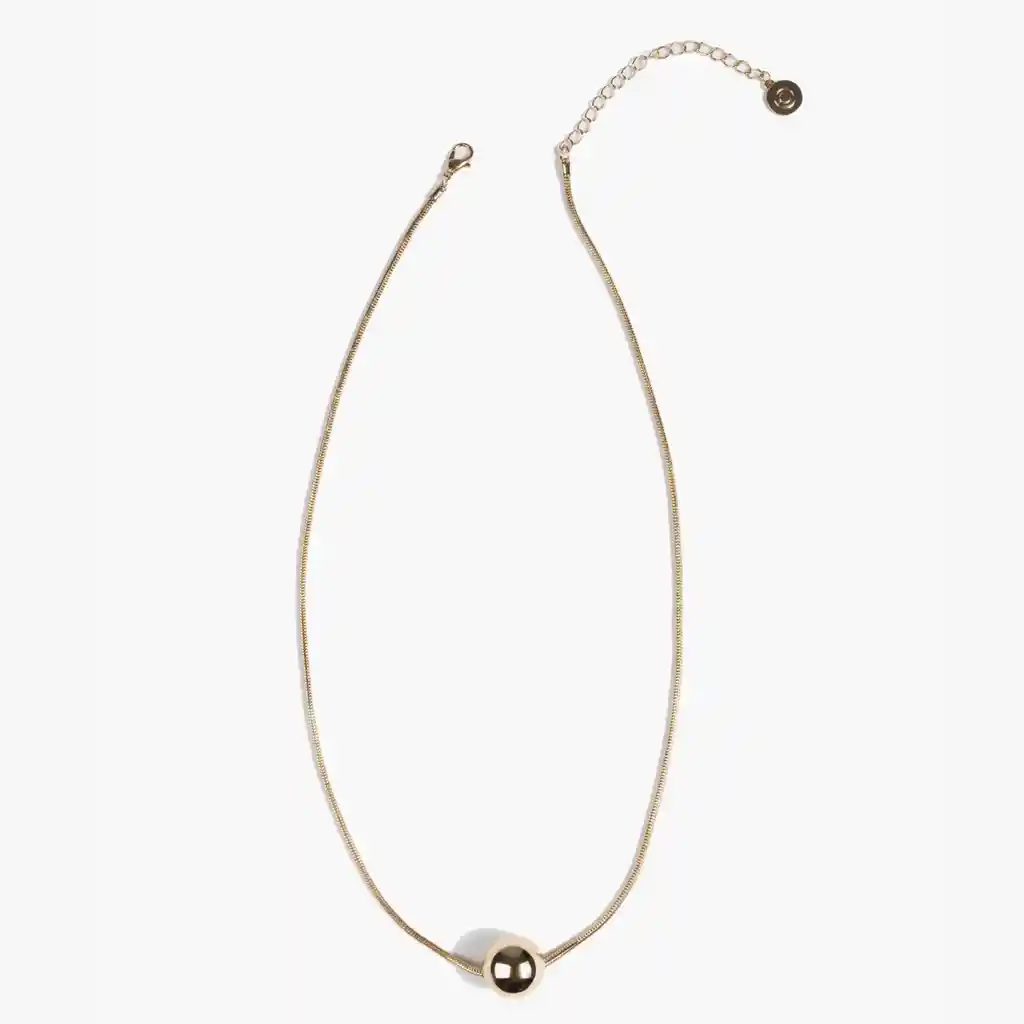 Collar Mujer Borla Dorado