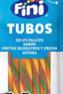 Tubos Geles Dulces Sabor Frutas Silvestres Y Crema Acido