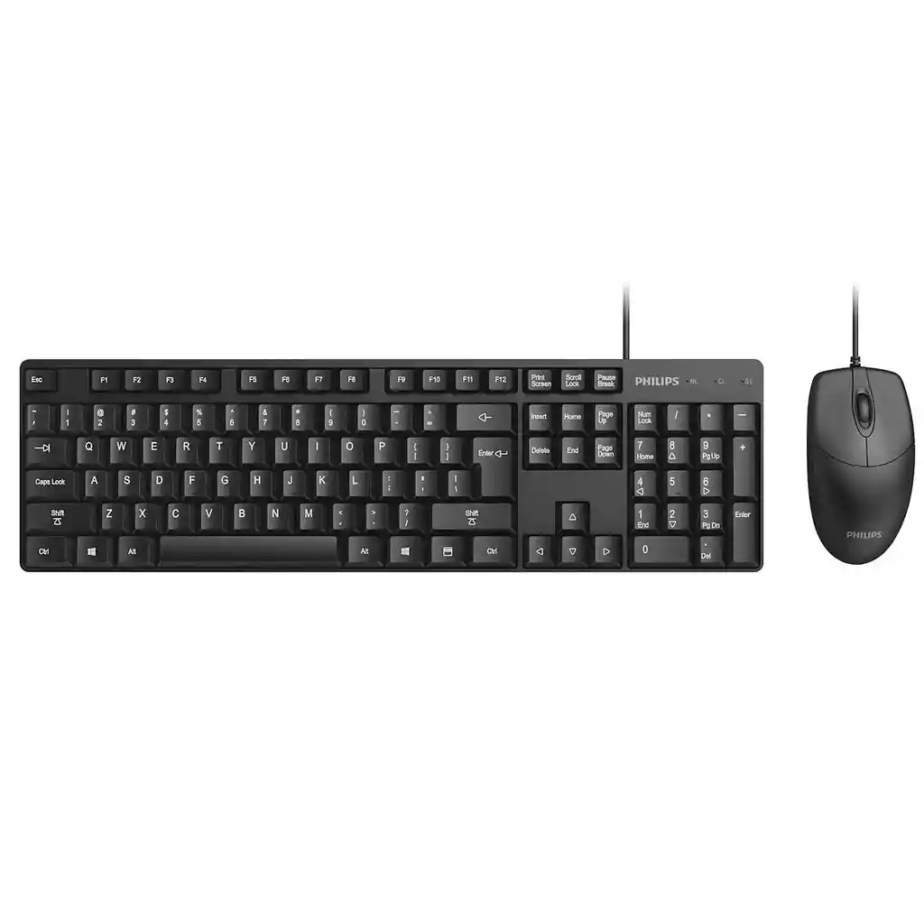 Kit Combo Teclado Y Mouse Philips C224 Spt6254