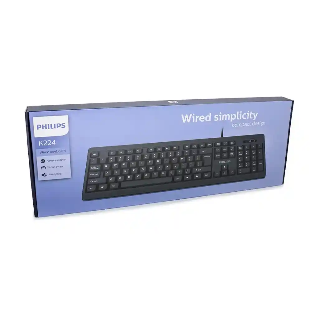 Teclado Usb Philips K224 Spk6224