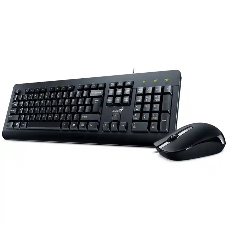Kit Combo Teclado Y Mouse Km-160 Cableado Genius