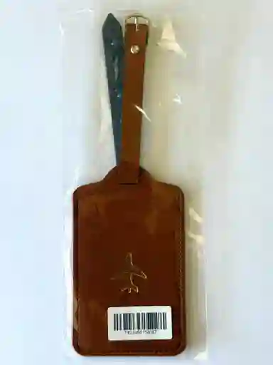 Identificador Maleta Avion Cuero Sintetico Cafe