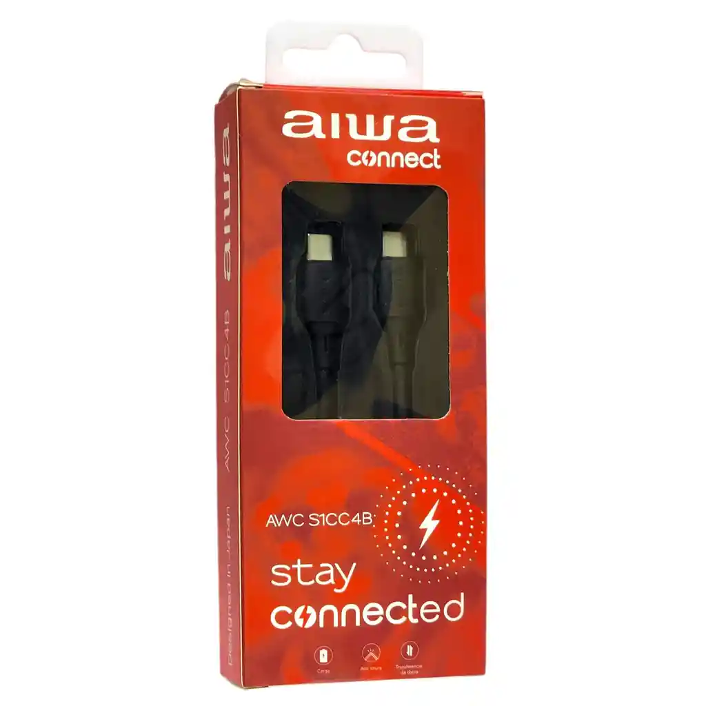 Cable Aiwa Usb Tipo C A Tipo C 1.2m Awcs1cc4b