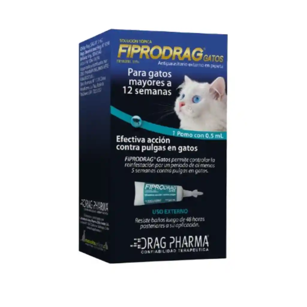 Fiprodrag Gatos, Antiparasitario Externo (0,5 Ml)