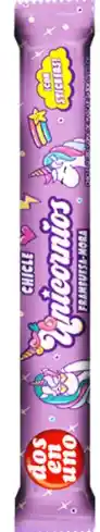 Chicle Unicornio Sabor Frambuesa Mora