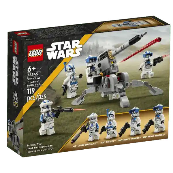 Lego Star Wars Pack De Combate Clon Troopers De La 501 119 Piezas 75345