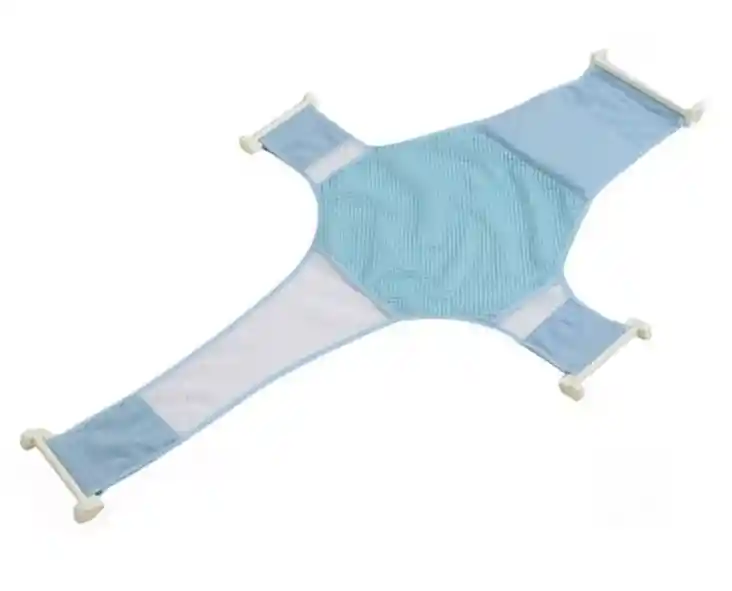 Hamaca Malla Para Bañera Tina De Bebe 4 Puntas Azul