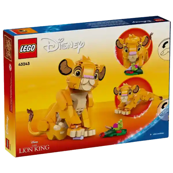 Lego Disney El Rey León Simba Cachorro 222 Piezas 43243