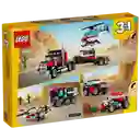 Lego Creator 3 En 1 Camión Plataforma Con Helicóptero 270 Piezas 31146