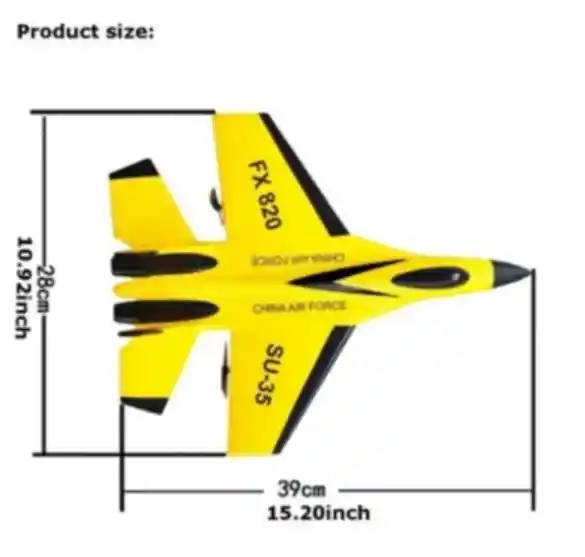 Avión Control Remoto Planeador Acrobático Teledirigido Su-35