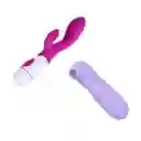 Vibrador Dual Conejito + Succionador Para Clítoris