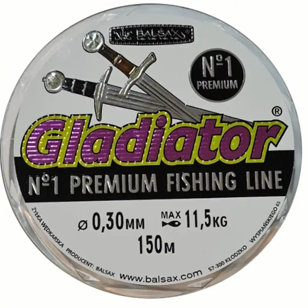 Nylon De Pesca Balsax Gladiator 0,30mm 11,5kg 150m