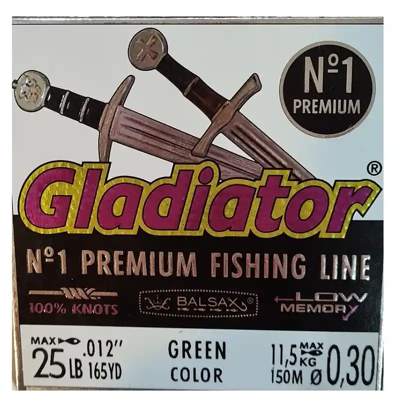 Nylon De Pesca Balsax Gladiator 0,30mm 11,5kg 150m