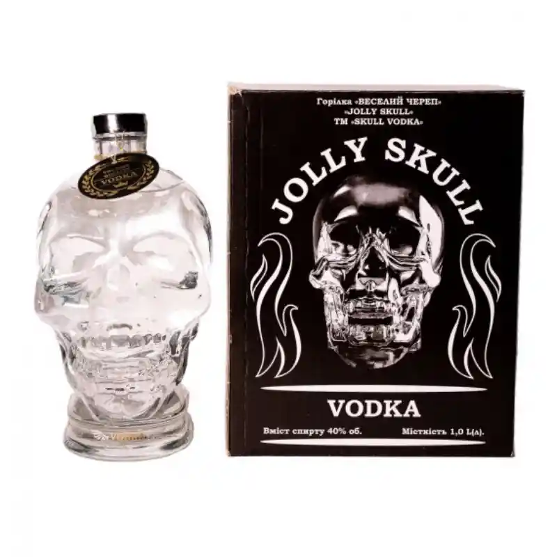 Vodka Jolly Skull Light Negro 1 Lt