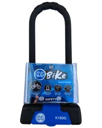 Candado U Lock Odis K1500l 15mm Azul/negro Llave Mapa