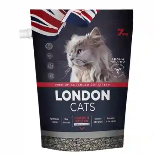 London Cats, Arena Sanitaria Con Carbón Activado (7 Kg)