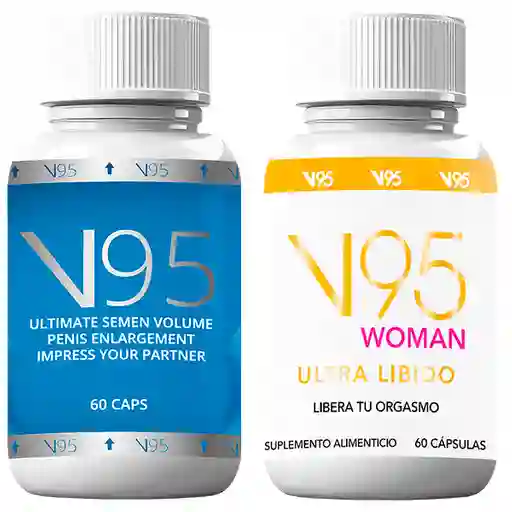 V95 De Hombre + V95 Woman Potenciador Testosterona Viagra