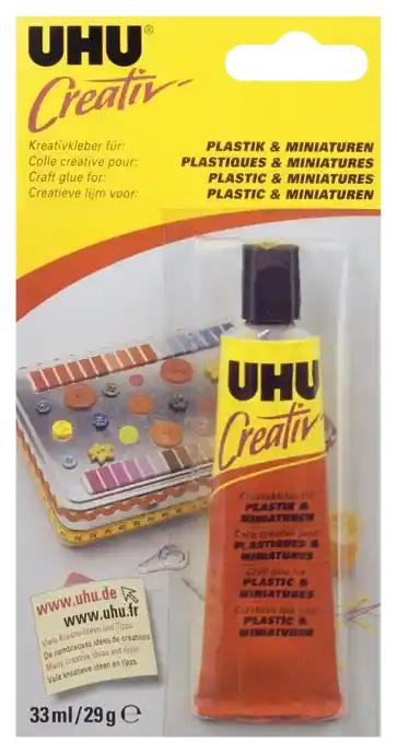 Uhu Creative Pegamento Para Plásticos Y Miniaturas 33ml