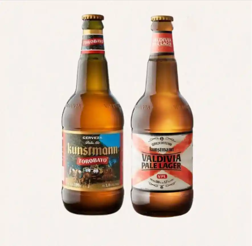 Promo Kunstmann Torobayo 500ml + Valdivia Pale Lager 500ml