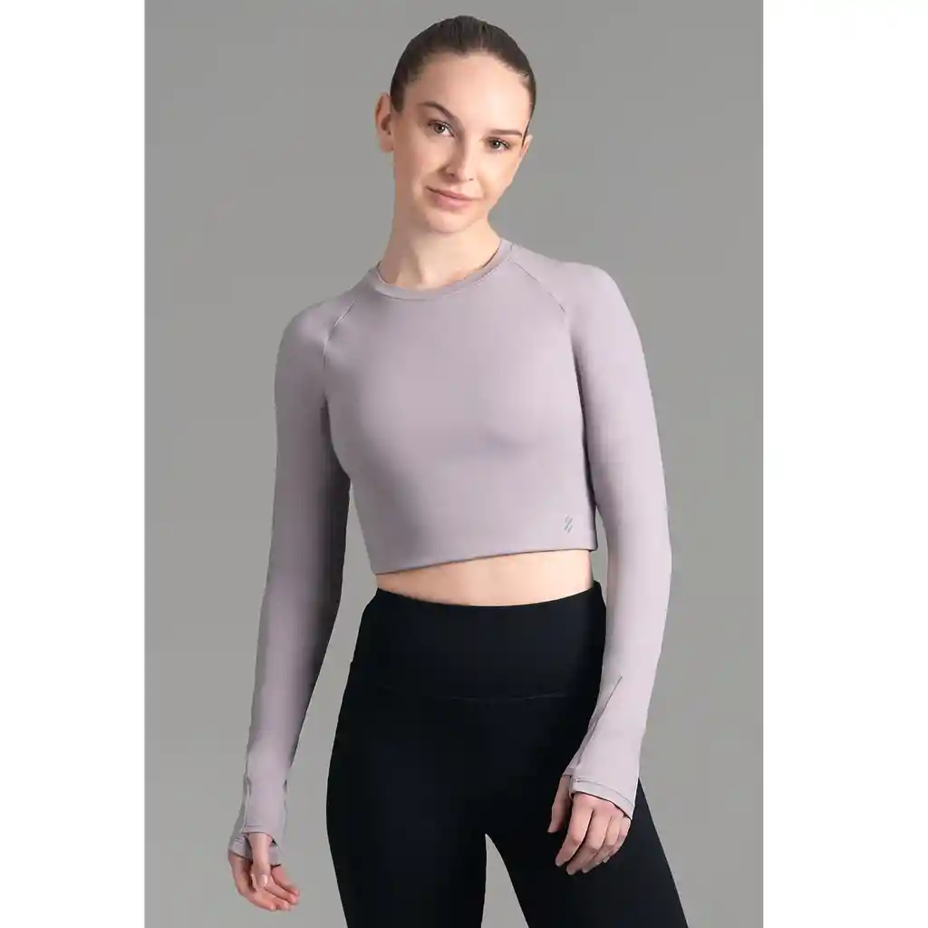Ultimate Top Ml Sport Mujer Raglan Cool Gray - S