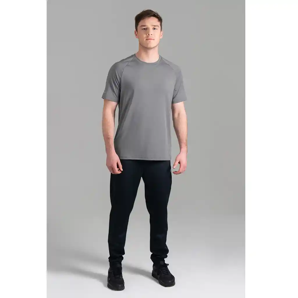 Ultimate Polera Mc Raglan Sport Hombre Silver - S