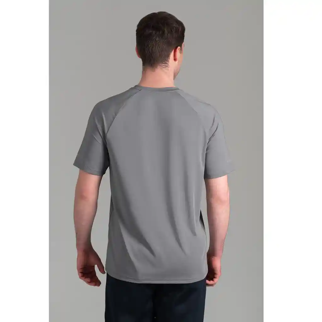 Ultimate Polera Mc Raglan Sport Hombre Silver - S