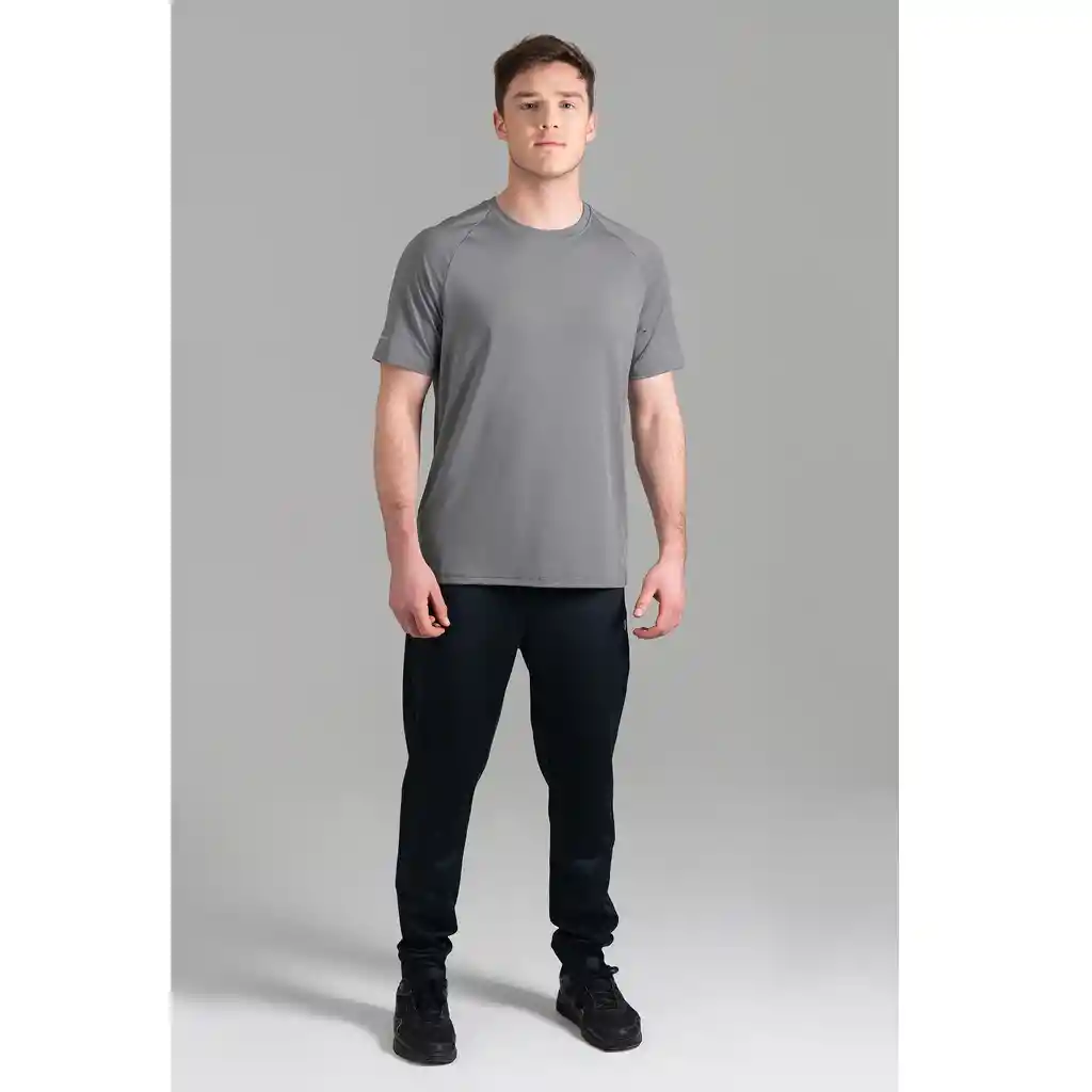 Ultimate Polera Mc Raglan Sport Hombre Silver - L