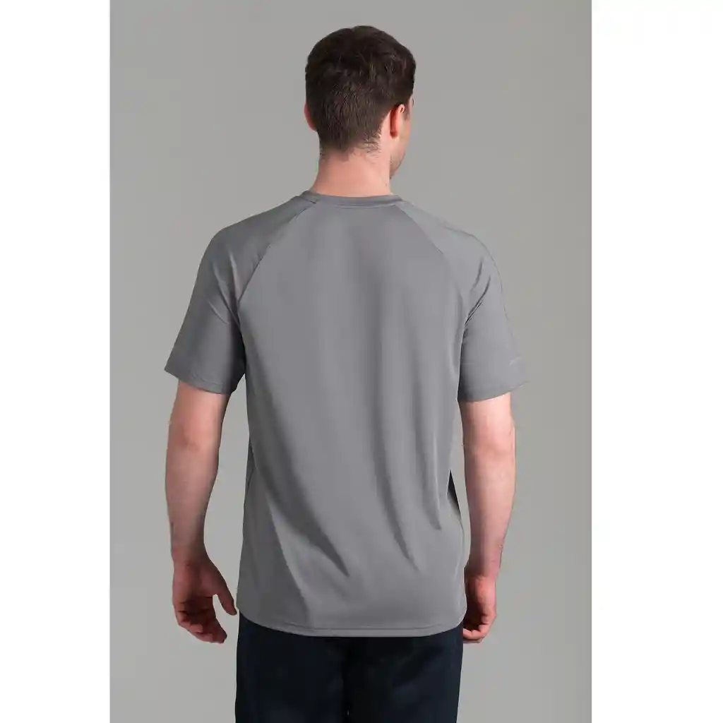 Ultimate Polera Mc Raglan Sport Hombre Silver - Xl