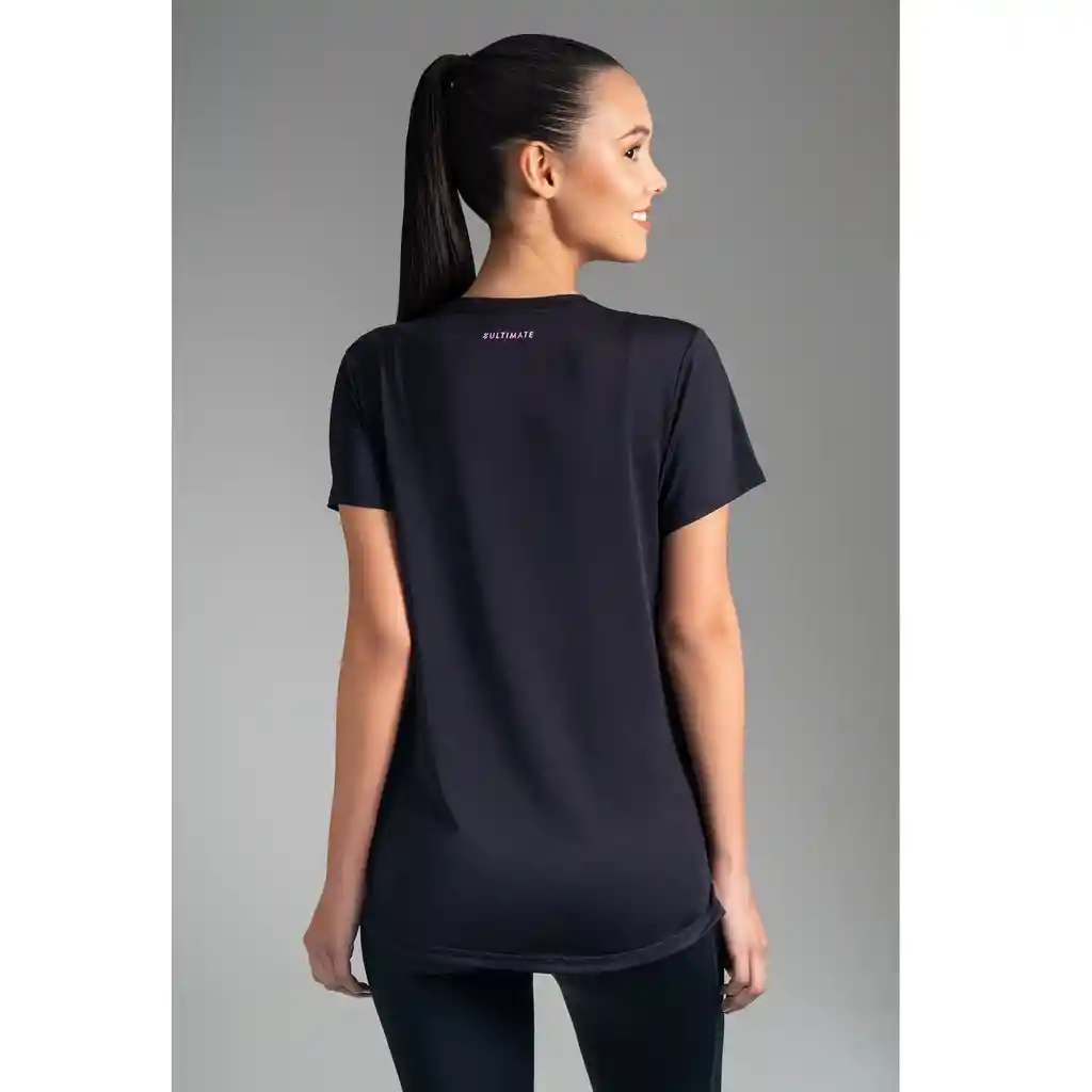 Ultimate Polera Mc Sport Mujer Black - L